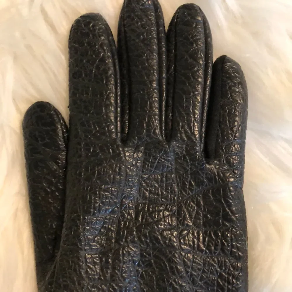 Vintage Van Raalte Faux Leather Ladies Gloves